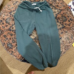 perfectwhitetee Johnny French Terry easy sweatpant in hunter green